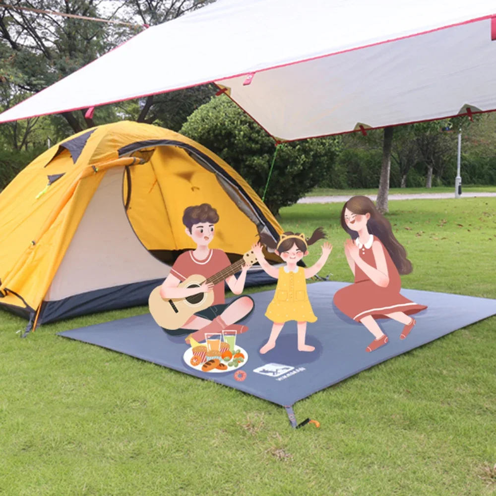 Camping Mat Waterproof Tarp Thicken Picnic Durable Beach Pad Multifunctional Tent Footprint Sun Canopy Ground Sheet for Hiking