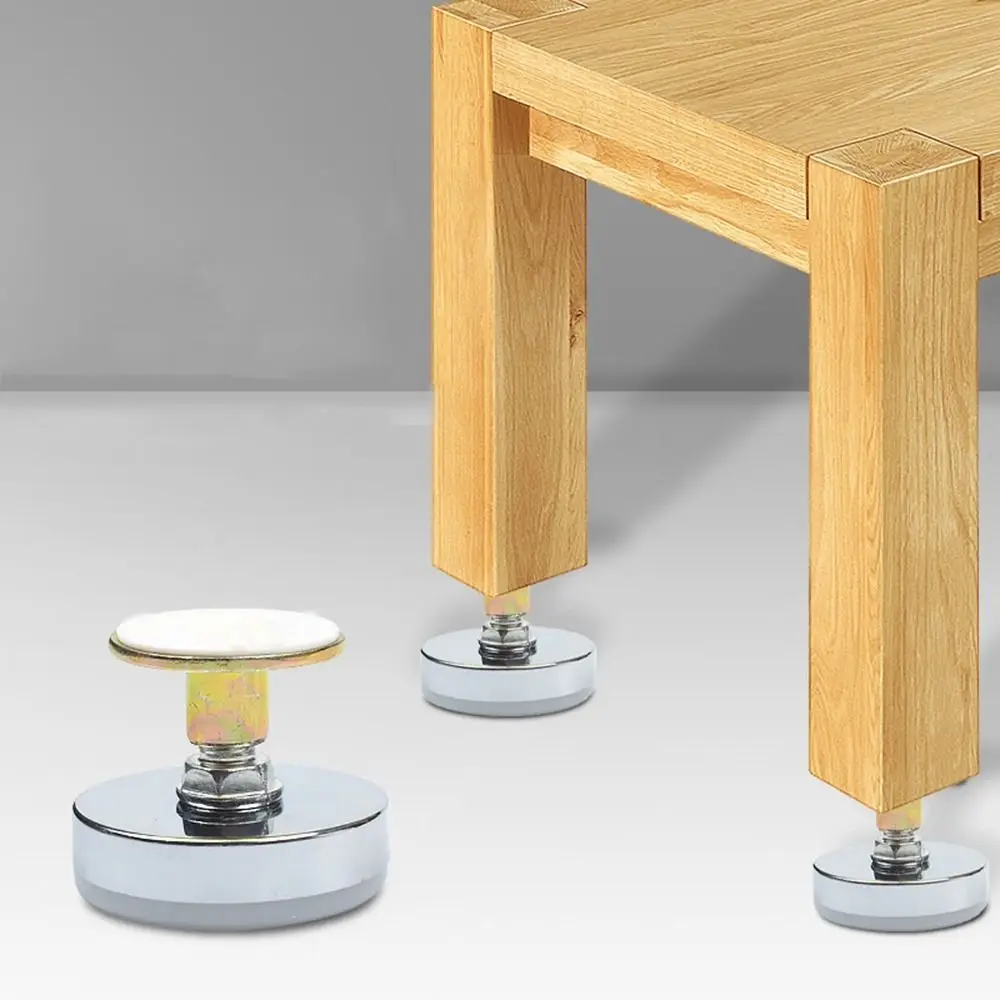 4pcs Adjustable Furniture Support Leg Screw-in Base Furniture Adjustable Feet Floor Protector Hardware Leveling Feet Table Chair