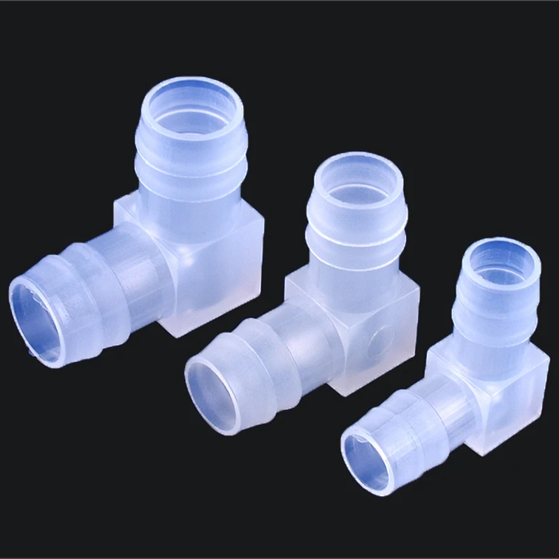 5/10/50pcs plastic bend joint OD 1.6~25mm PP 90 Degree Elbow Connectors Aquarium Fish Tank Pagoda Joint Air Pump Fittings