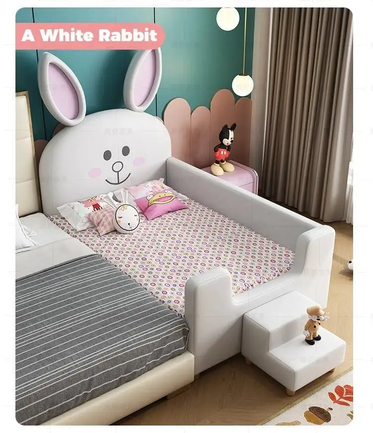 Design Bed White House Cute Kids Children's Black Modern Loft Children Beds Boys Girls Lit Cabane Enfant Furniture For Bedroom