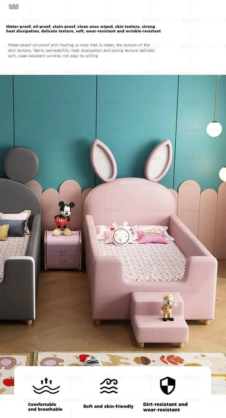 Design Bed White House Cute Kids Children's Black Modern Loft Children Beds Boys Girls Lit Cabane Enfant Furniture For Bedroom