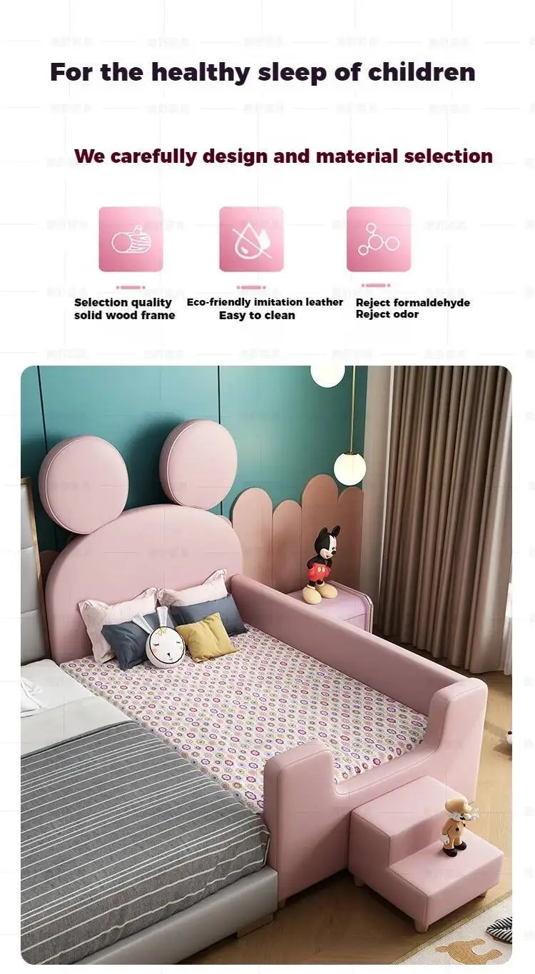 Design Bed White House Cute Kids Children's Black Modern Loft Children Beds Boys Girls Lit Cabane Enfant Furniture For Bedroom