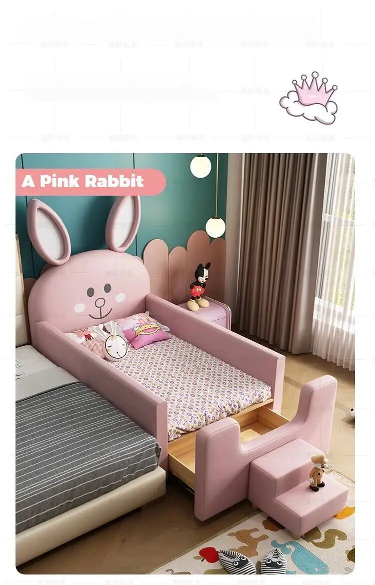 Design Bed White House Cute Kids Children's Black Modern Loft Children Beds Boys Girls Lit Cabane Enfant Furniture For Bedroom
