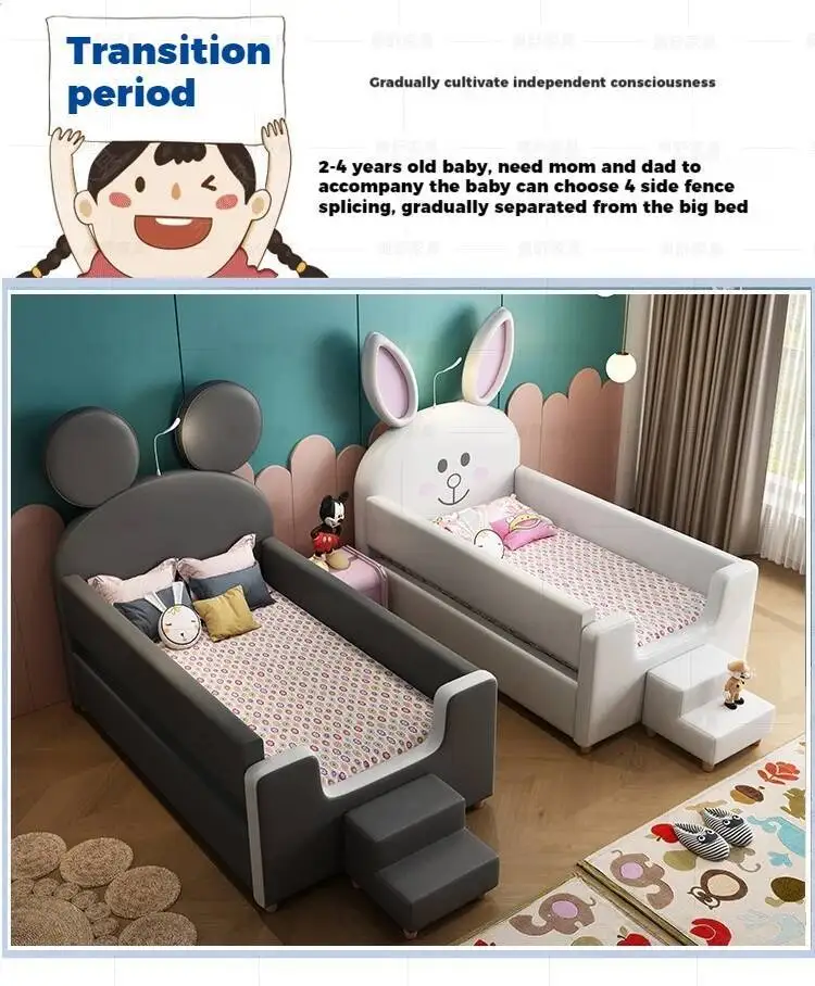 Design Bed White House Cute Kids Children's Black Modern Loft Children Beds Boys Girls Lit Cabane Enfant Furniture For Bedroom