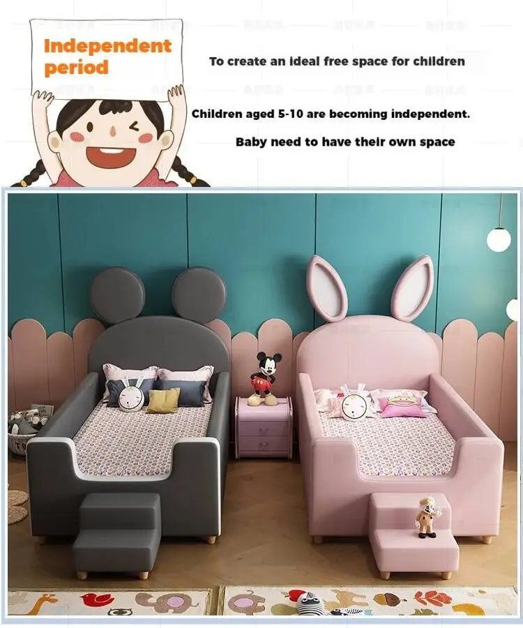 Design Bed White House Cute Kids Children's Black Modern Loft Children Beds Boys Girls Lit Cabane Enfant Furniture For Bedroom