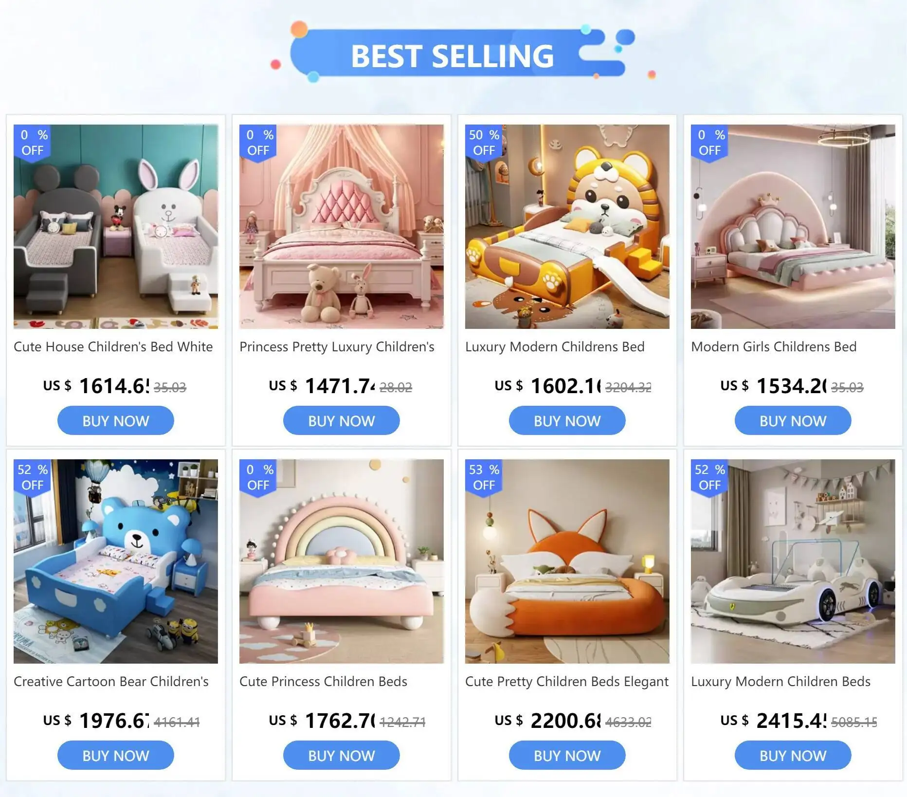 Design Bed White House Cute Kids Children's Black Modern Loft Children Beds Boys Girls Lit Cabane Enfant Furniture For Bedroom