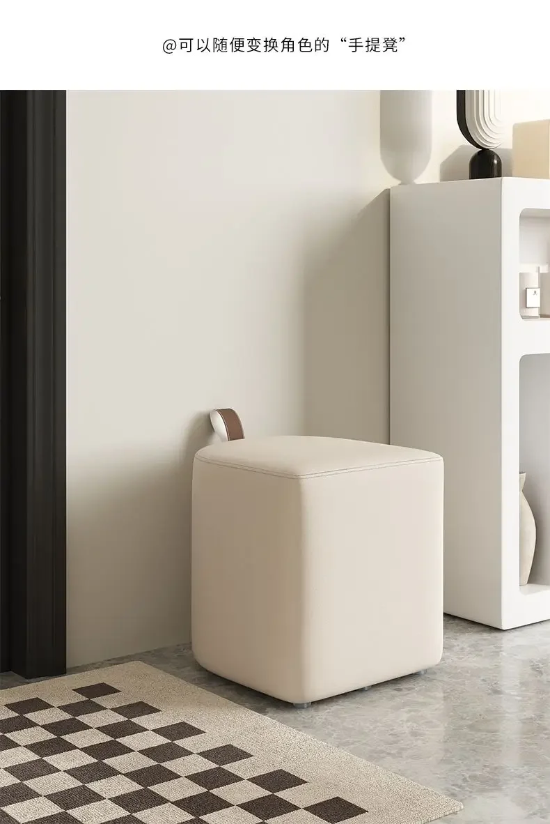 Makeup Stool Dresser Chair Women's Bedroom Makeup Chair Light Luxury Dressing Stool High-grade Nordic Small Square Stool