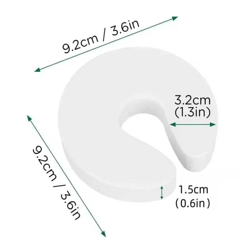 Door Stoppers EVA Kids Protection C Shape Anti Pinch Door Stopper Baby Safety Protect Door Stop Soft Foam Door Clip