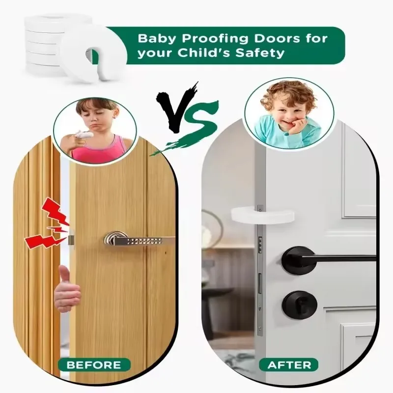 Door Stoppers EVA Kids Protection C Shape Anti Pinch Door Stopper Baby Safety Protect Door Stop Soft Foam Door Clip