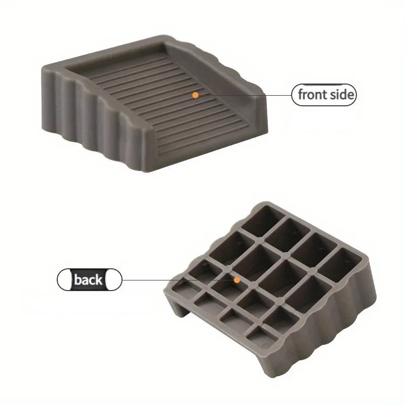 2Pcs Safety Silicone Door Stop Block Wedge Stop Door Stopper Home Office Door Rear Retainer Impact Stopper Rubber Stops No Drill