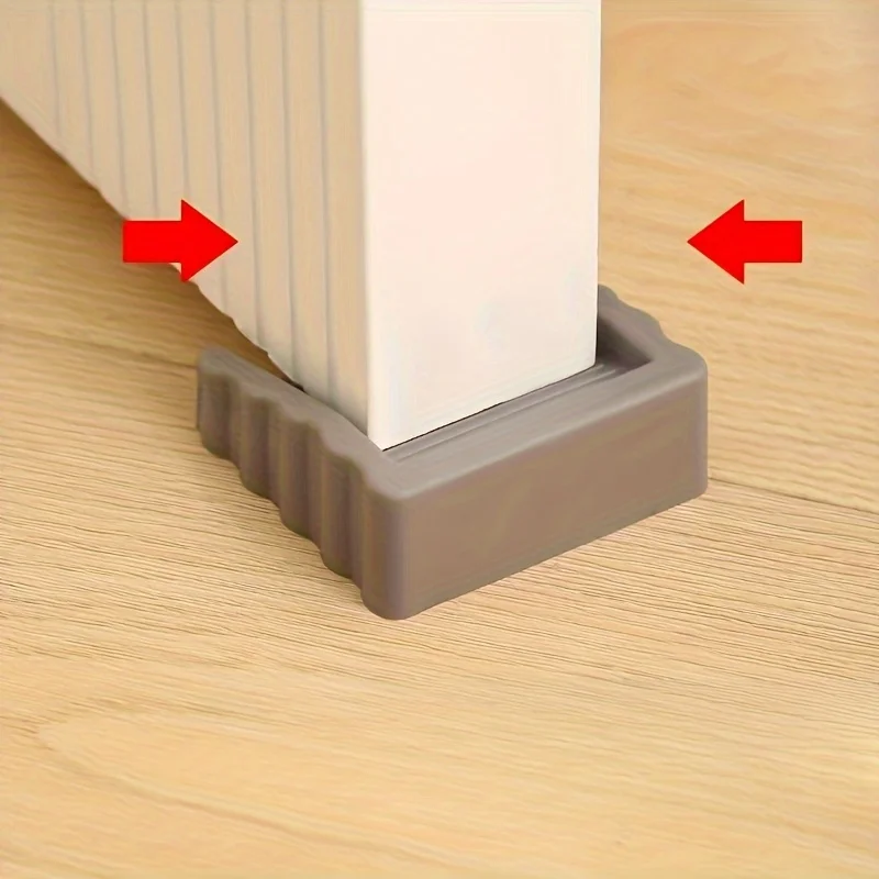 2Pcs Safety Silicone Door Stop Block Wedge Stop Door Stopper Home Office Door Rear Retainer Impact Stopper Rubber Stops No Drill