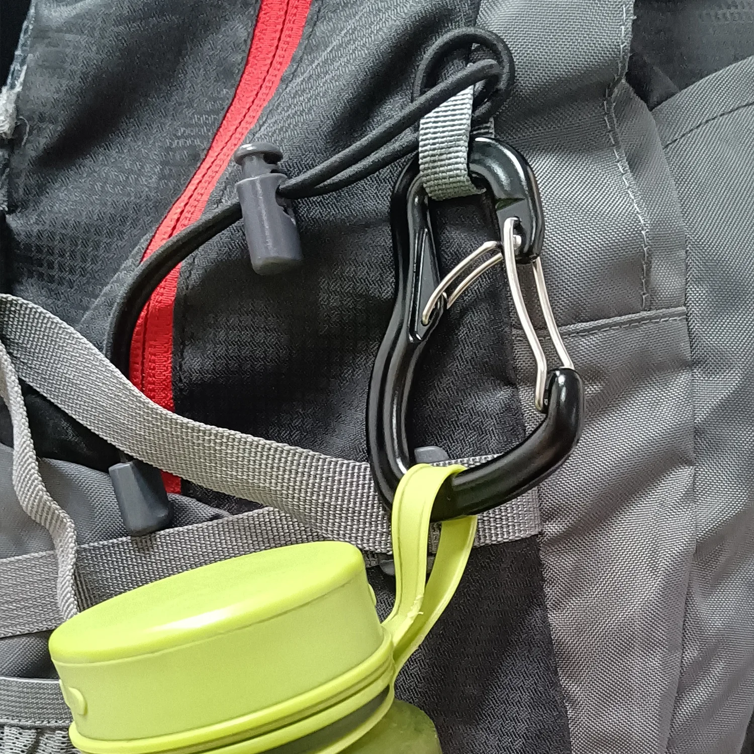 Outdoor hammock double locking buckle, multifunctional aluminum alloy hanging buckle, camping hammock quick hanging buckle