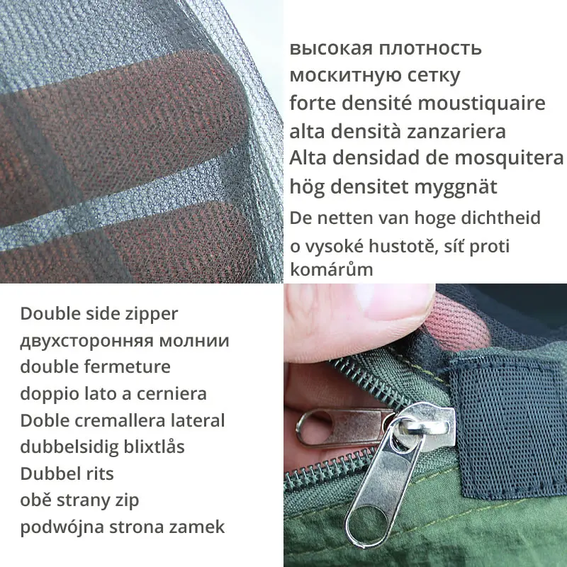 Lightweight Portable Camping Hammock and Tent Awning Rain Fly Tarp Waterproof Mosquito Net Hammock Canopy 210T Nylon Hammocks