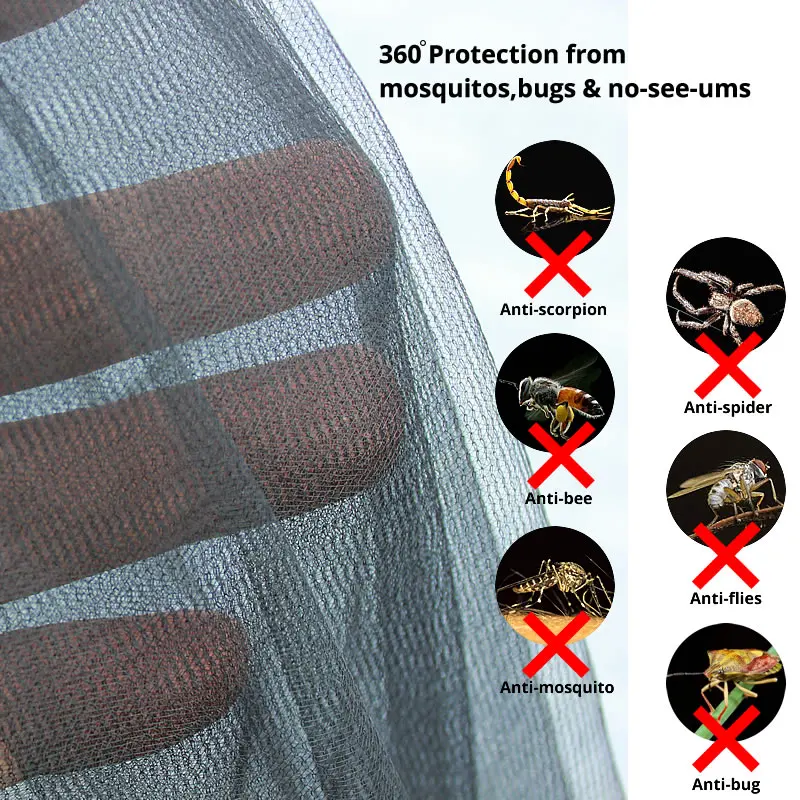 Lightweight Portable Camping Hammock and Tent Awning Rain Fly Tarp Waterproof Mosquito Net Hammock Canopy 210T Nylon Hammocks