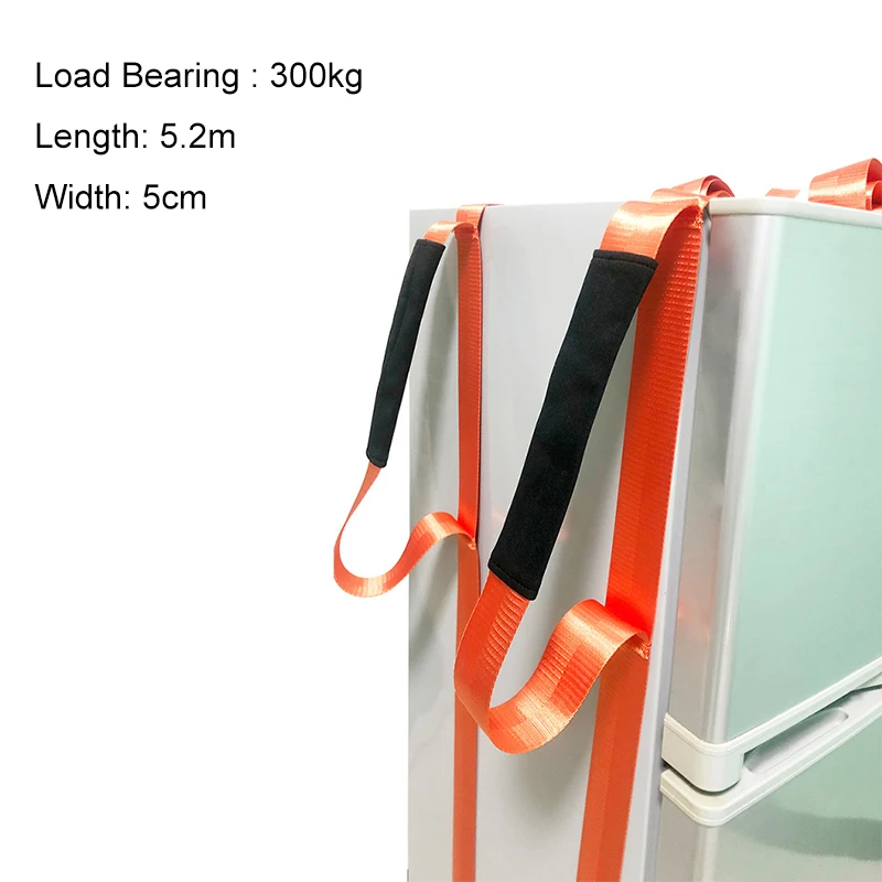 Cargo Handling Belt Strapping Belt Carry with Rope Lifting Moving Straps Office Transport Belt Strapping Tape, Single Person Mov