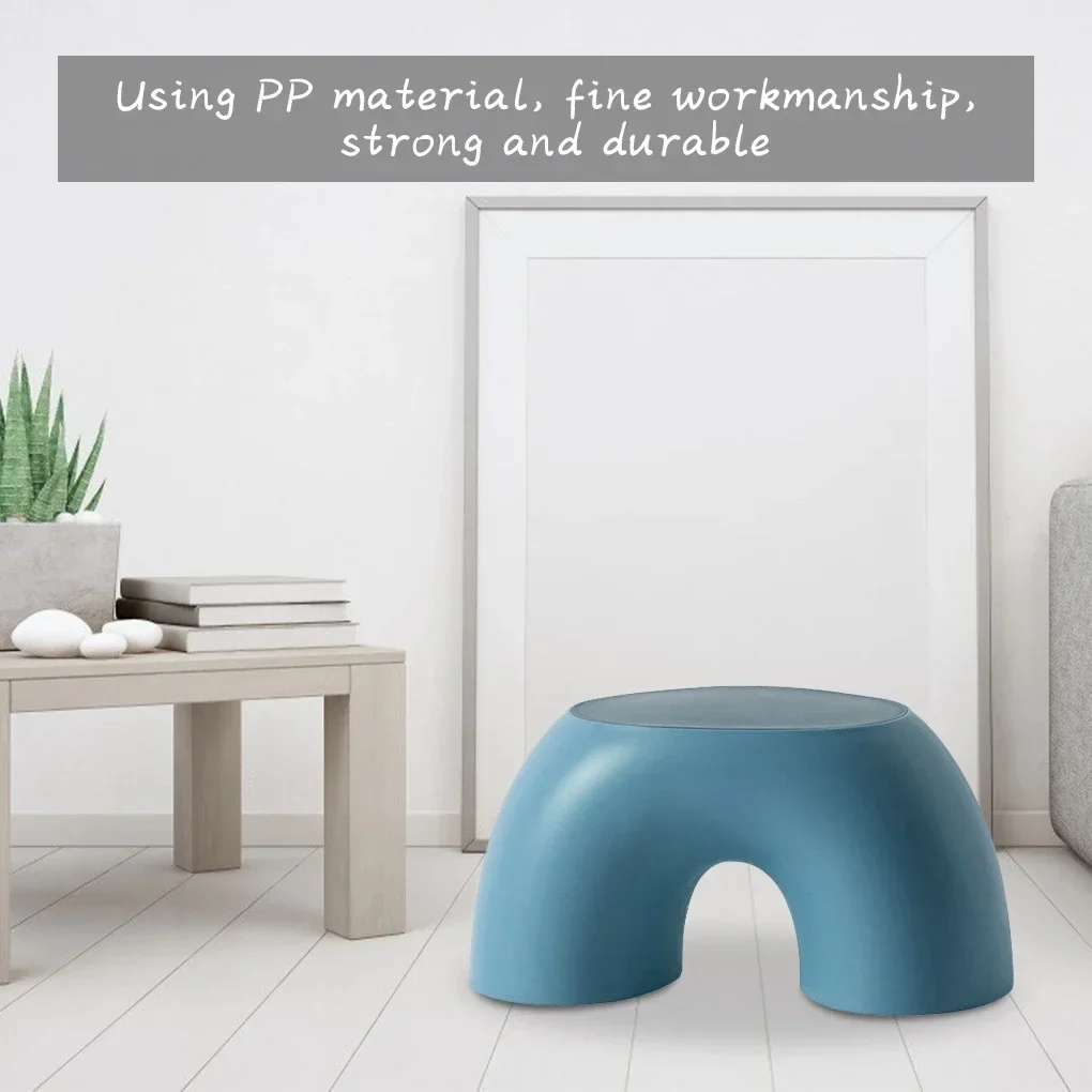 Stool Plastic Rainbow Shape Footstool Safety Kids Step Stool Seat For Living Room Indoor Furniture Children'S Stool Toy