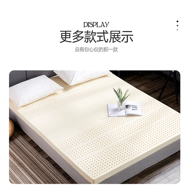 Thailand 100% Natural latex Mattress real latex liquid mattress home single double mats with cover top luxury latex mattress