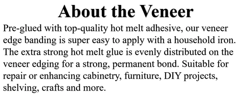 Red Oak Roll of Pre-glued Plywood Edge Banding Easy Application Iron on with Hot Melt Adhesive Real Wood Flexible Veneer Edging