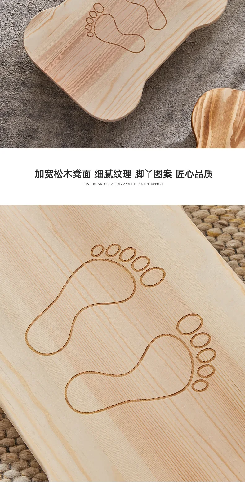 Low Bench Living Room Footstool Anti-Slip Wooden Stool for Bathroom Children’s Seat for Home Rustic Entryway Shoe Bench