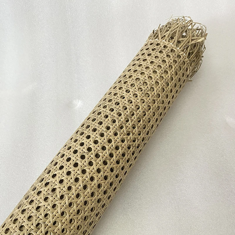 2024 New Colors Indonesian Plastic Rattan Cane Webbing Roll Wicker Sheet Outdoor Chair Table Furniture Repair Material Exclusive