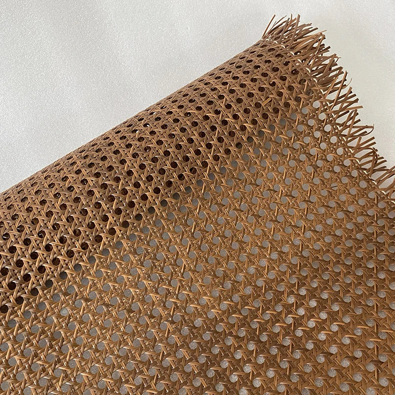 2024 New Colors Indonesian Plastic Rattan Cane Webbing Roll Wicker Sheet Outdoor Chair Table Furniture Repair Material Exclusive