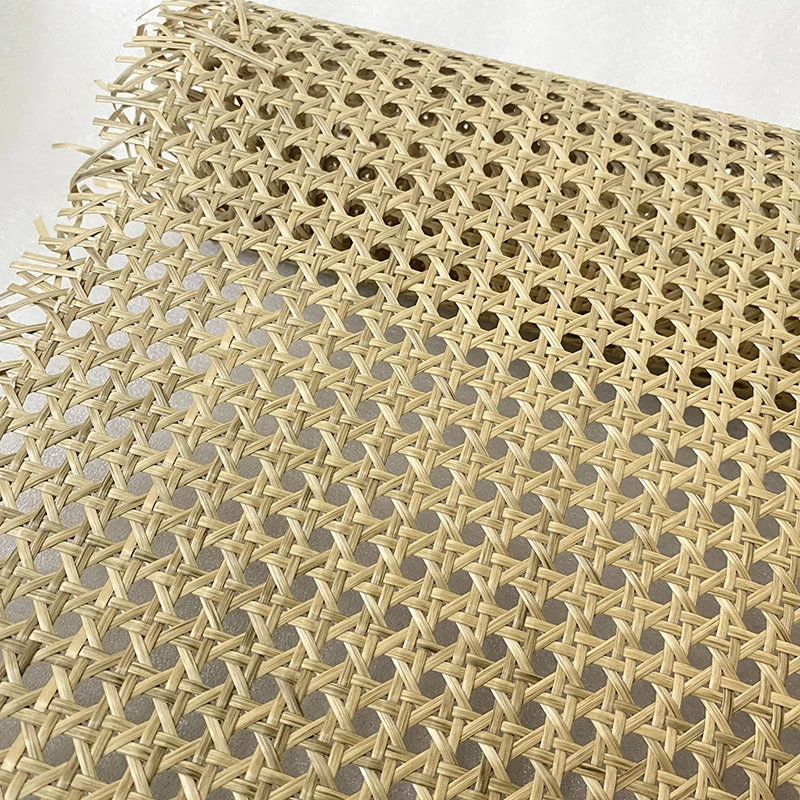 2024 New Colors Indonesian Plastic Rattan Cane Webbing Roll Wicker Sheet Outdoor Chair Table Furniture Repair Material Exclusive