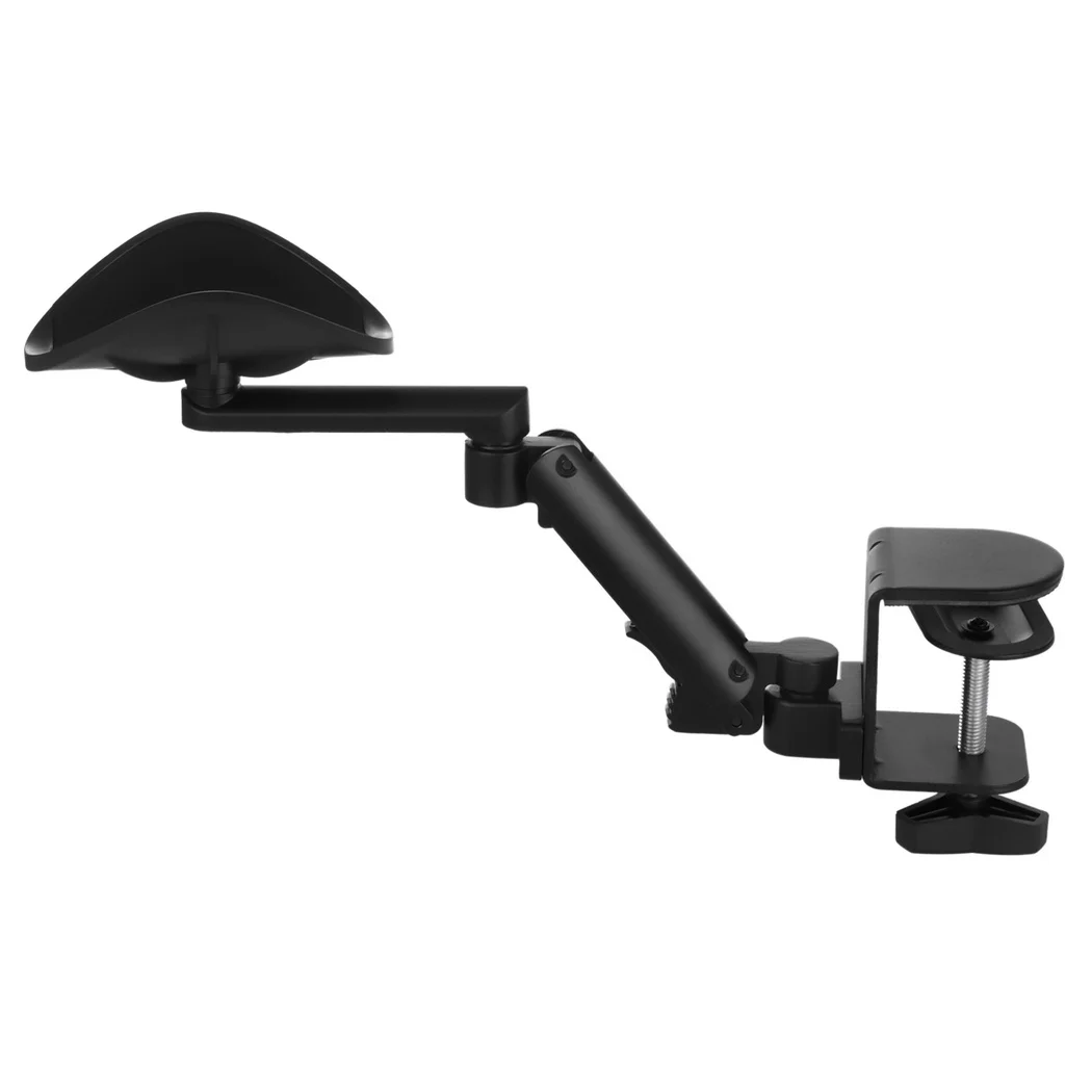 Adjustable Desk Armrest Ergonomic Elbow Rest Holder Clamp-on Arm Support Computer Table Elbow Support Table Extension Platform