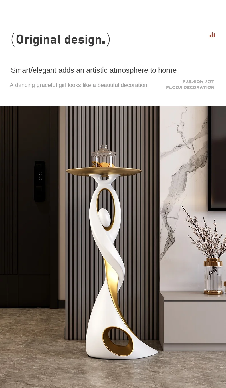 Creative Designer Furniture Home Decor Art Abstract Sofa Side Table Light Luxury Living Room Porch Decor Corner Table Storage