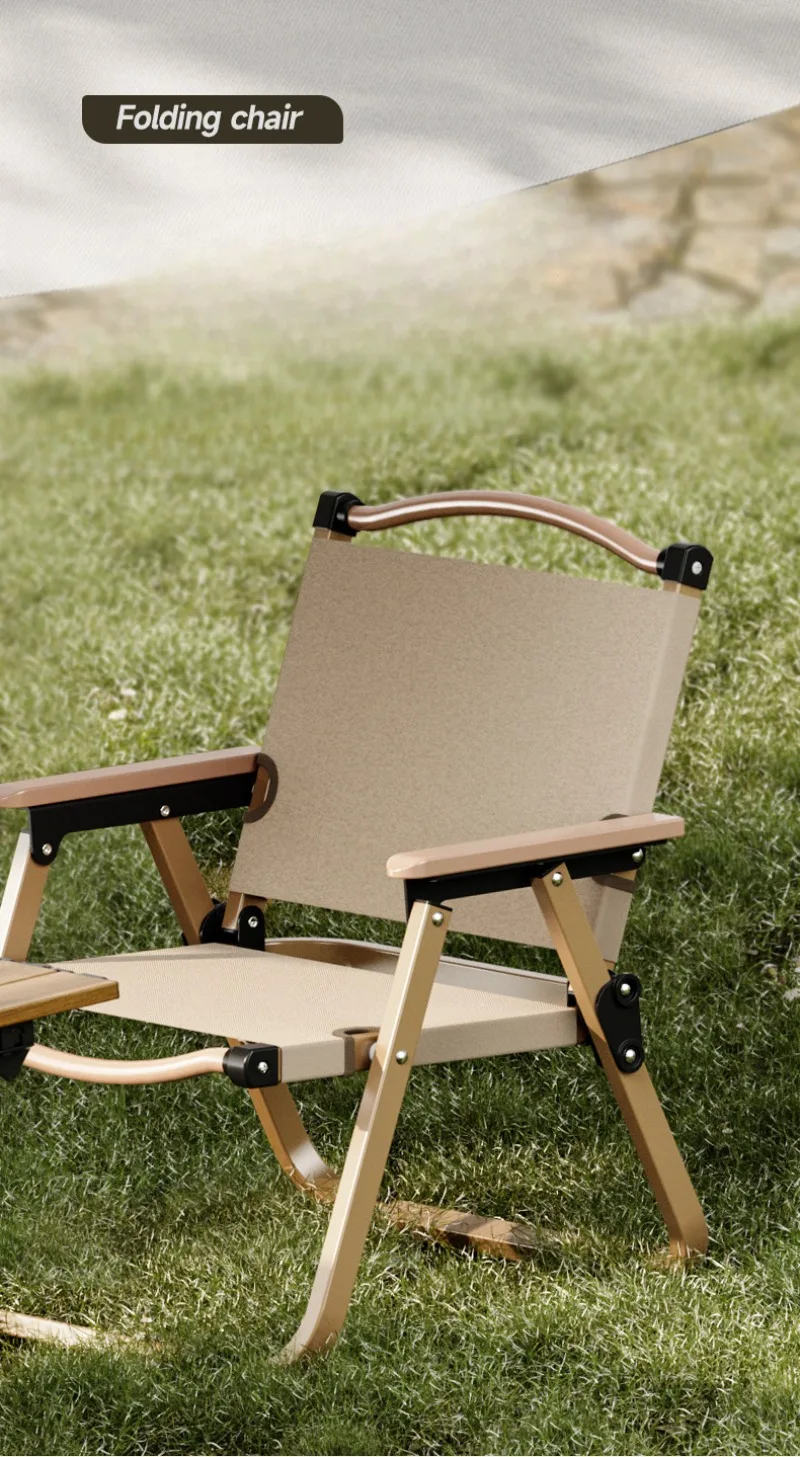 Modern Simple Metal Camping Chair Outdoor Foldable Portable Camping Chair Multifunctional Outdoor Furniture Sillas Plegables