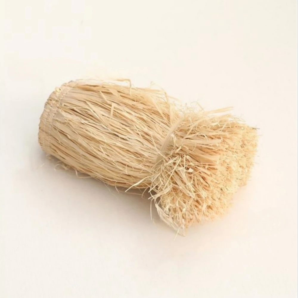 Natural Raffia Straw Tassel Grass Trim Garland Ornament for Wedding Party Living Room Bedroom - Background Decorations
