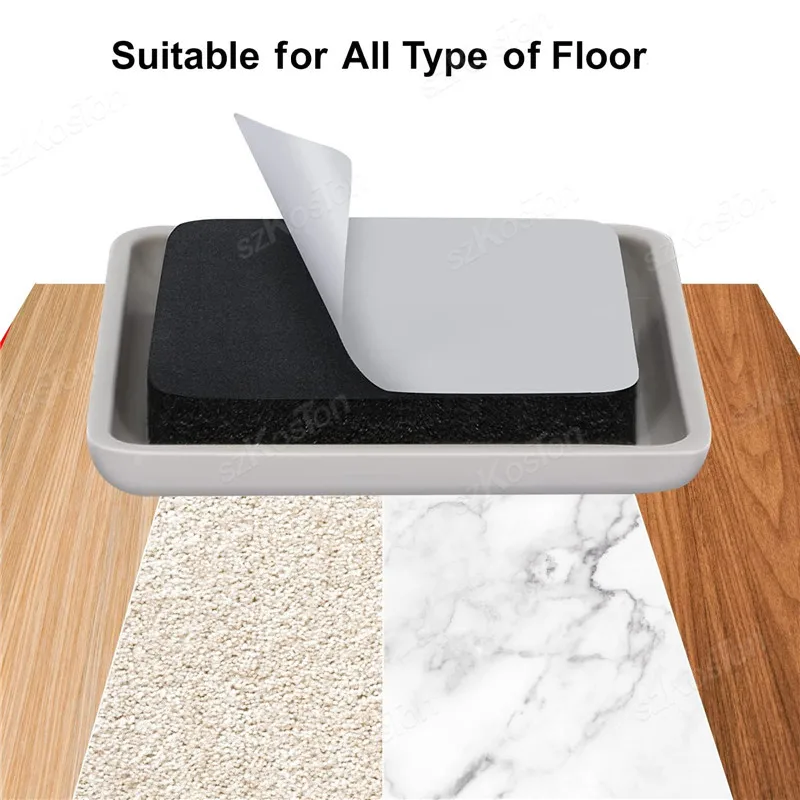 20pcs/lot Furniture Leg Slider Pads Anti Scratch Easy Move Heavy Thickened Moving Pad Anti-abrasion Floor Protector Slip Mat