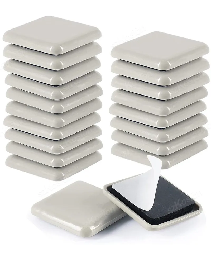 20pcs/lot Furniture Leg Slider Pads Anti Scratch Easy Move Heavy Thickened Moving Pad Anti-abrasion Floor Protector Slip Mat