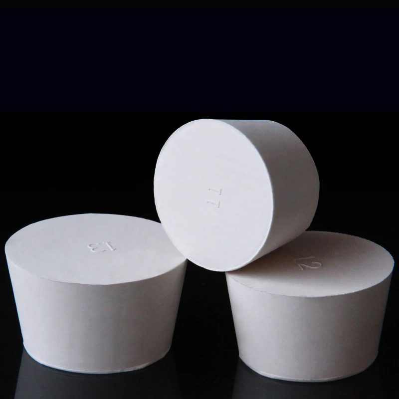 1~5pcs Rubber Stopper Bottle Tapered Hole Bung Plug Lab Test Tube Sealing Plugs -Various Sizes