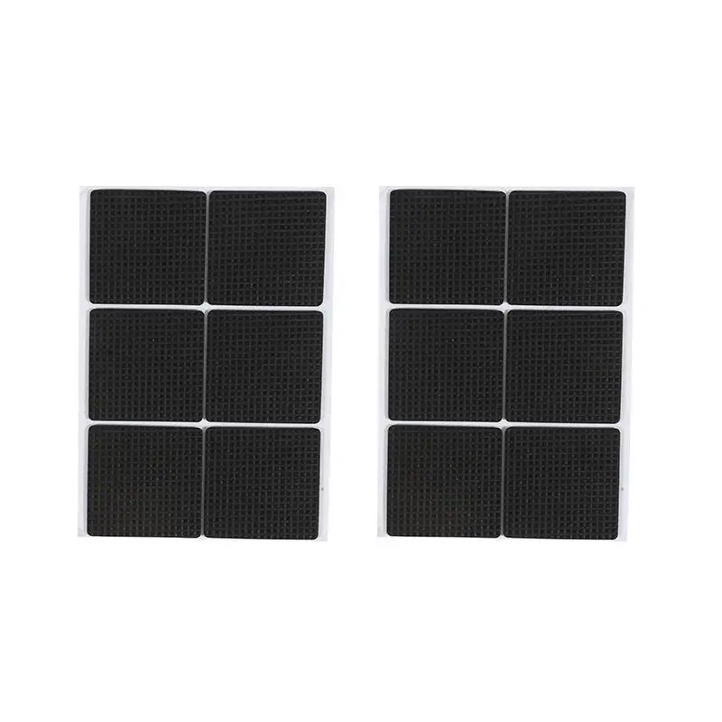 12/30/48pcs Furniture Pads, Adhesive Rubber DIY Furniture Feet Pad, Table Legs Stools, Chairs Mats, Table And Chair Foot Protec