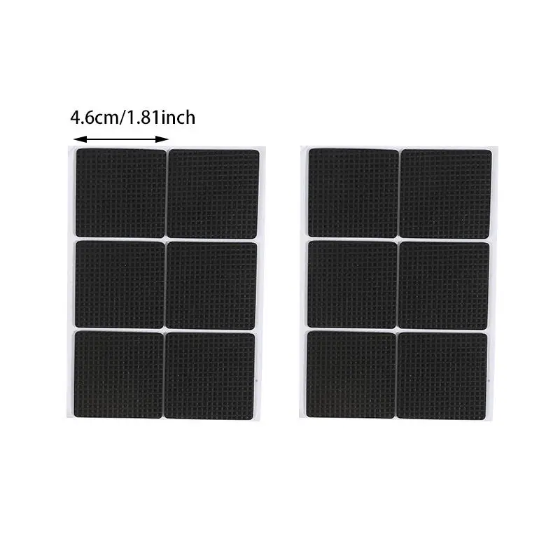 12/30/48pcs Furniture Pads, Adhesive Rubber DIY Furniture Feet Pad, Table Legs Stools, Chairs Mats, Table And Chair Foot Protec