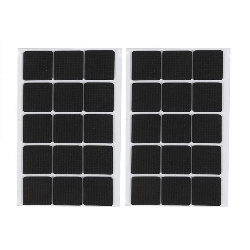 12/30/48pcs Furniture Pads, Adhesive Rubber DIY Furniture Feet Pad, Table Legs Stools, Chairs Mats, Table And Chair Foot Protec