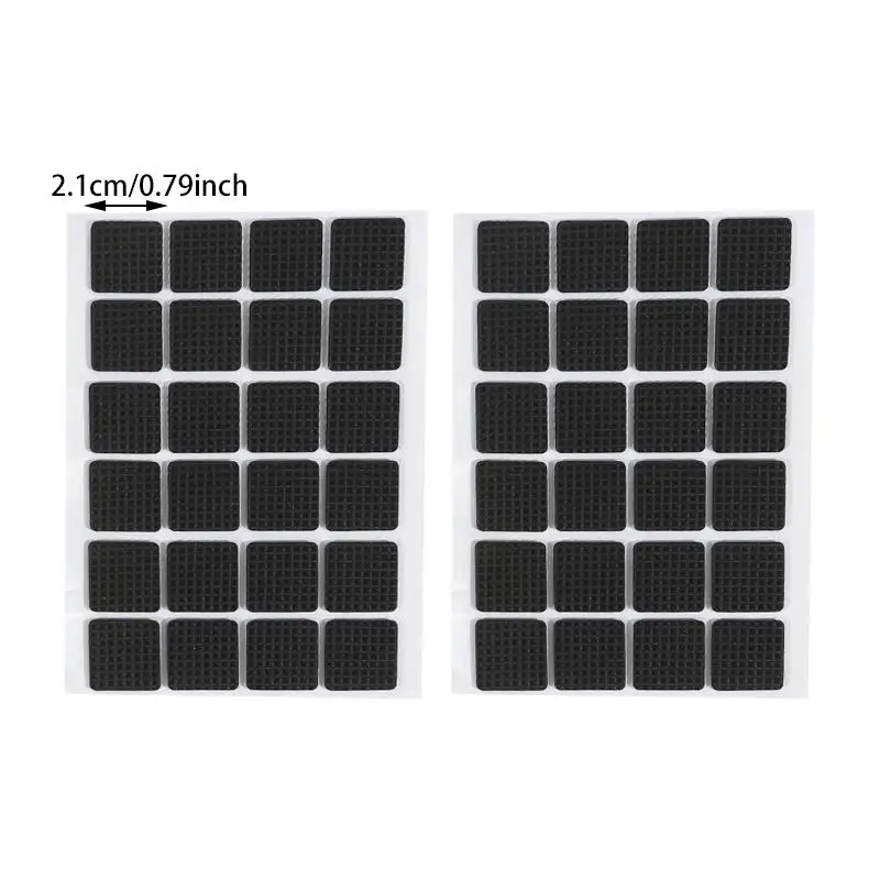 12/30/48pcs Furniture Pads, Adhesive Rubber DIY Furniture Feet Pad, Table Legs Stools, Chairs Mats, Table And Chair Foot Protec