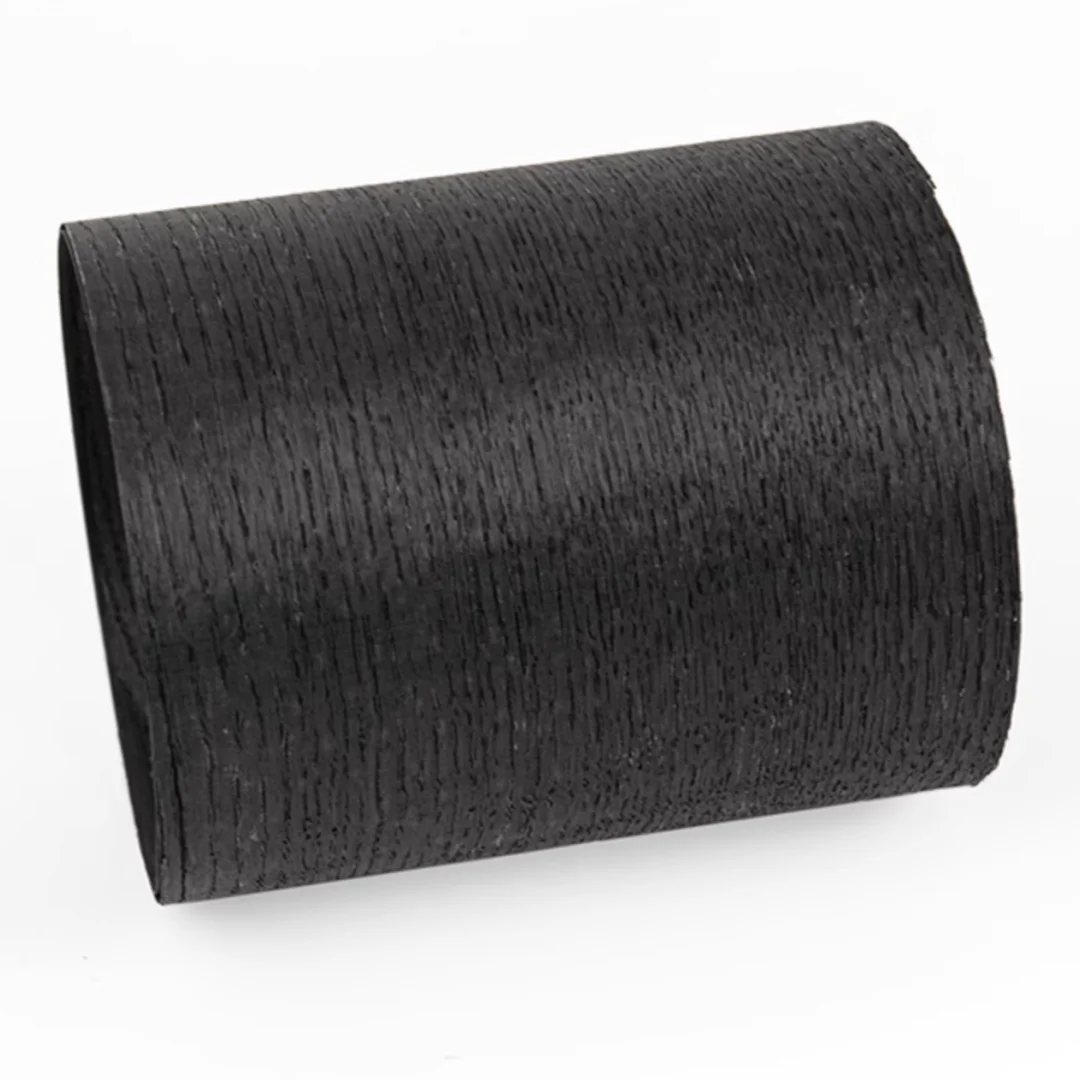Length:2.6meters Width:150mm T:0.5mm Natural Dyed Black Oak Straight Grain Solid Wood Veneer DIY Creativity Furniture Decor