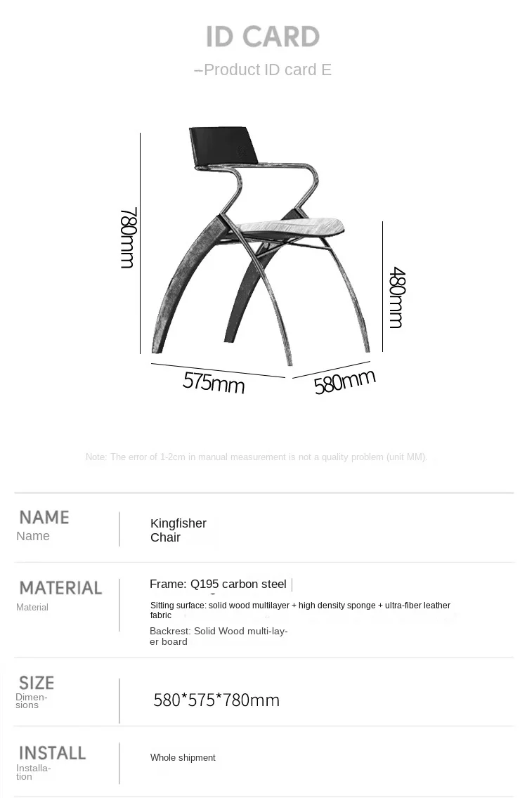 MOMO Antique Danish Designer Dining Chair Retro Simple Household Solid Wood Backrest Armchair Net Red Coffee Shop Leisure Chair