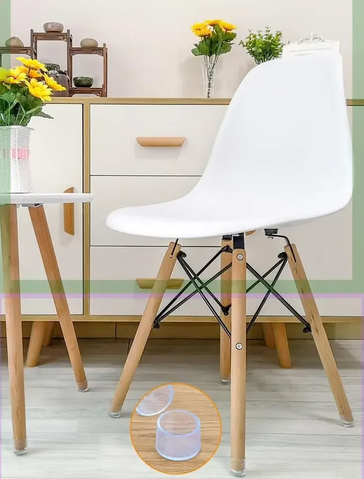 Rubber Furniture Chair Table Mat Silicone Anti Scratch Dining Table Chair Furniture Cap Ferrule Feet Leg Cap Protector Home