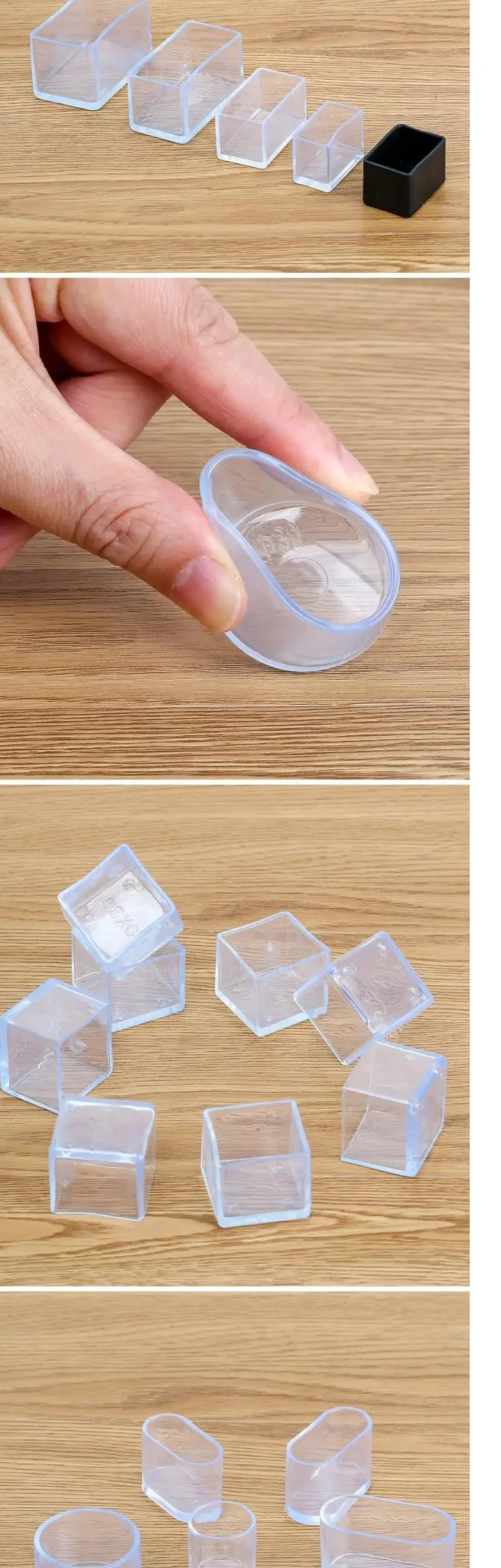 Rubber Furniture Chair Table Mat Silicone Anti Scratch Dining Table Chair Furniture Cap Ferrule Feet Leg Cap Protector Home