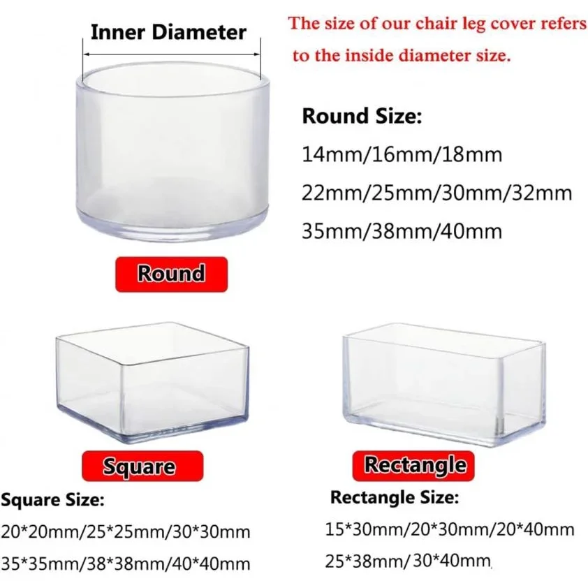 Rubber Furniture Chair Table Mat Silicone Anti Scratch Dining Table Chair Furniture Cap Ferrule Feet Leg Cap Protector Home