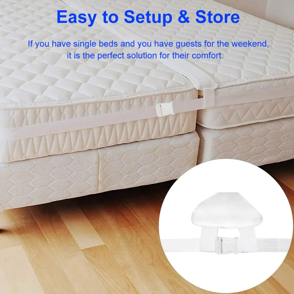 30CM Bed Twin to King Converter Kit Join Beds Seamlessly Bed Gap Filler Adjustable Twin Mattress Connector Twin Bed Conne