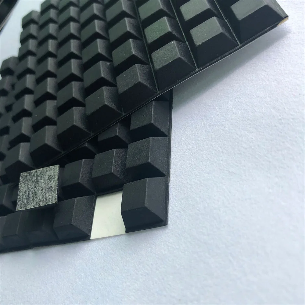 Rubber Anti-shock Self-Adhesive Heightening Anti-Slip Pads Seal Gasket 18X20mm Round Foot Pad Shock Absorber Feet Pad