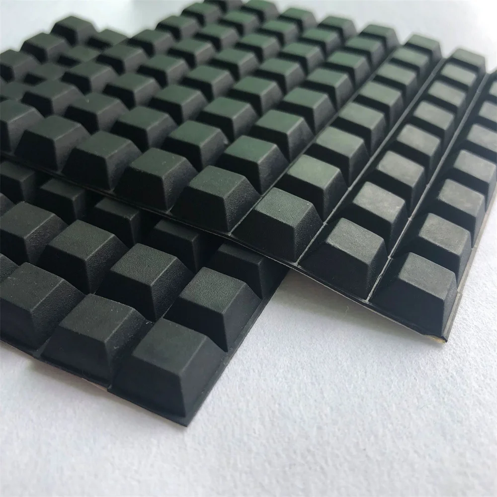 Rubber Anti-shock Self-Adhesive Heightening Anti-Slip Pads Seal Gasket 18X20mm Round Foot Pad Shock Absorber Feet Pad