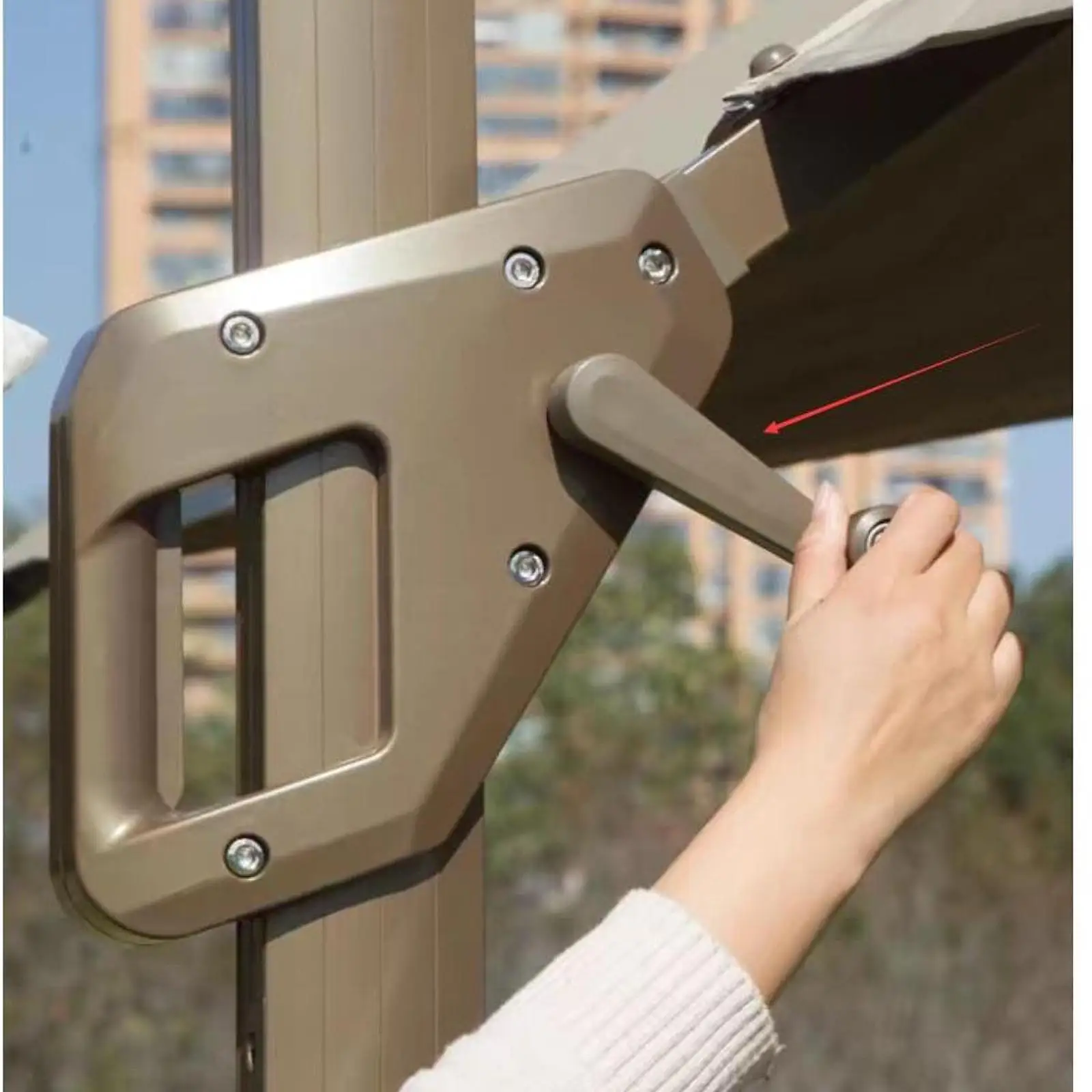 Outdoor Parasol Accessories Umbrella Crank Handle Banana Umbrella Roman Umbrella Special Accessories Umbrella Plate Armrest Hand
