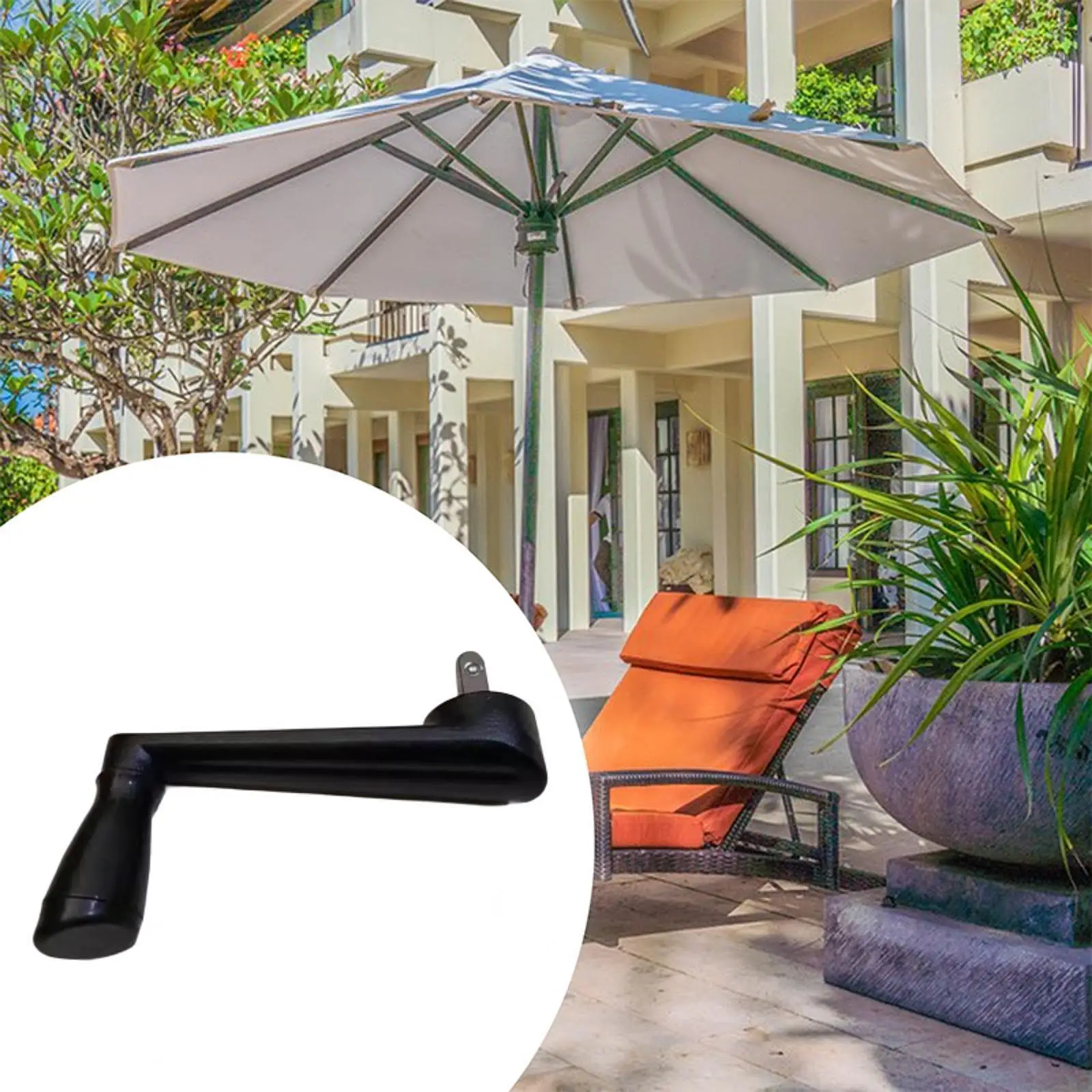Outdoor Parasol Accessories Umbrella Crank Handle Banana Umbrella Roman Umbrella Special Accessories Umbrella Plate Armrest Hand