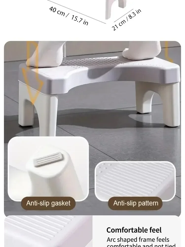 New Bathroom Squatty Potty Toilet Stool for Children Pregnant Woman Seat Elderly Toilet Foot Stand Stool Bathroom Accessories