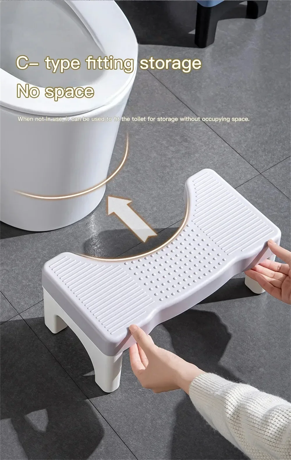 New Bathroom Squatty Potty Toilet Stool for Children Pregnant Woman Seat Elderly Toilet Foot Stand Stool Bathroom Accessories