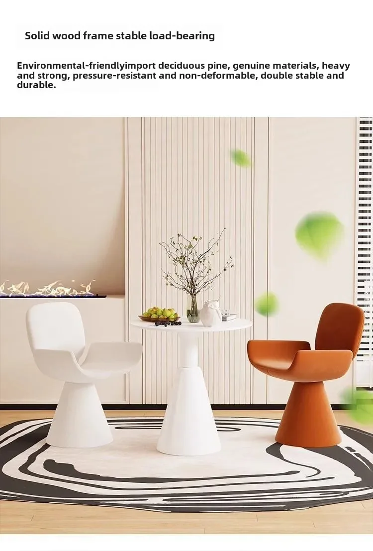 Hot Furniture Italian Style, Light Luxury, Chair, Simple Style, Dressing Stool, Household, Rotatable, High-end, Dining Chair